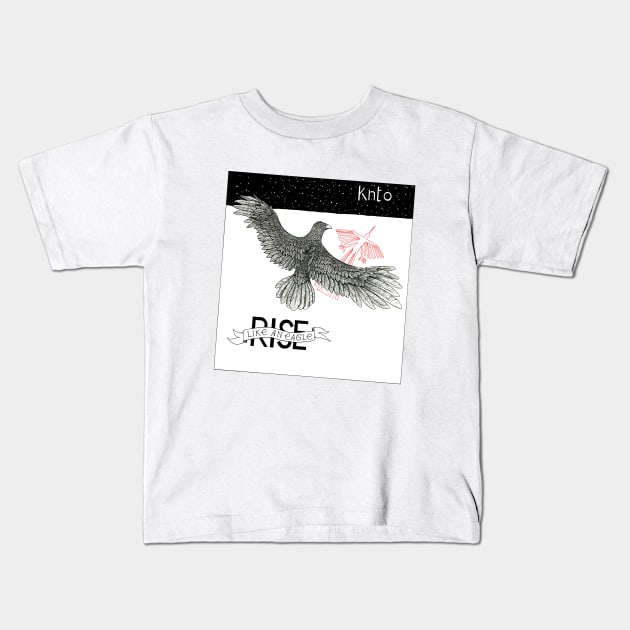Rise like a Eagle Kids T-Shirt by tristan.r.rosenkreutz